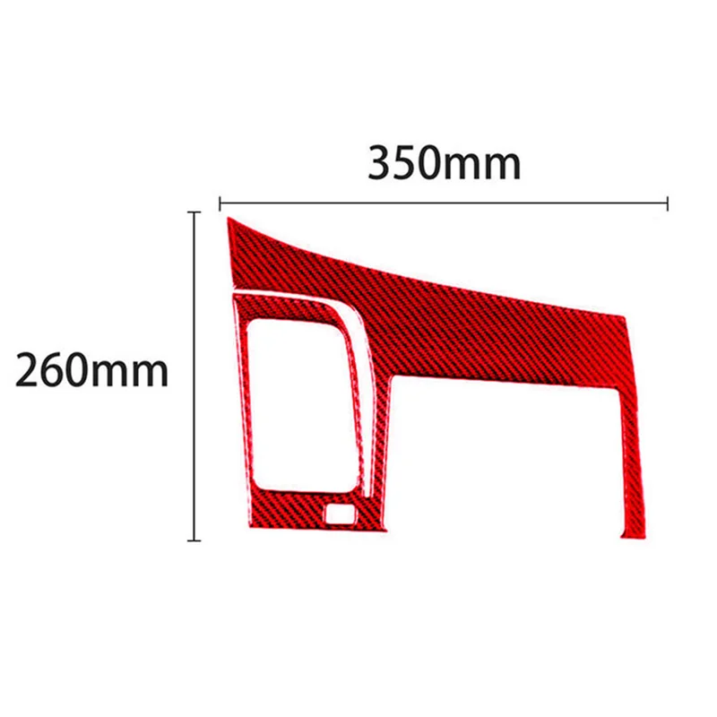 جديد-GPS الملاحة لوحة غطاء الكسوة لهوندا سيفيك 8Th 2006-2011 استبدال الملحقات ألياف الكربون الحمراء