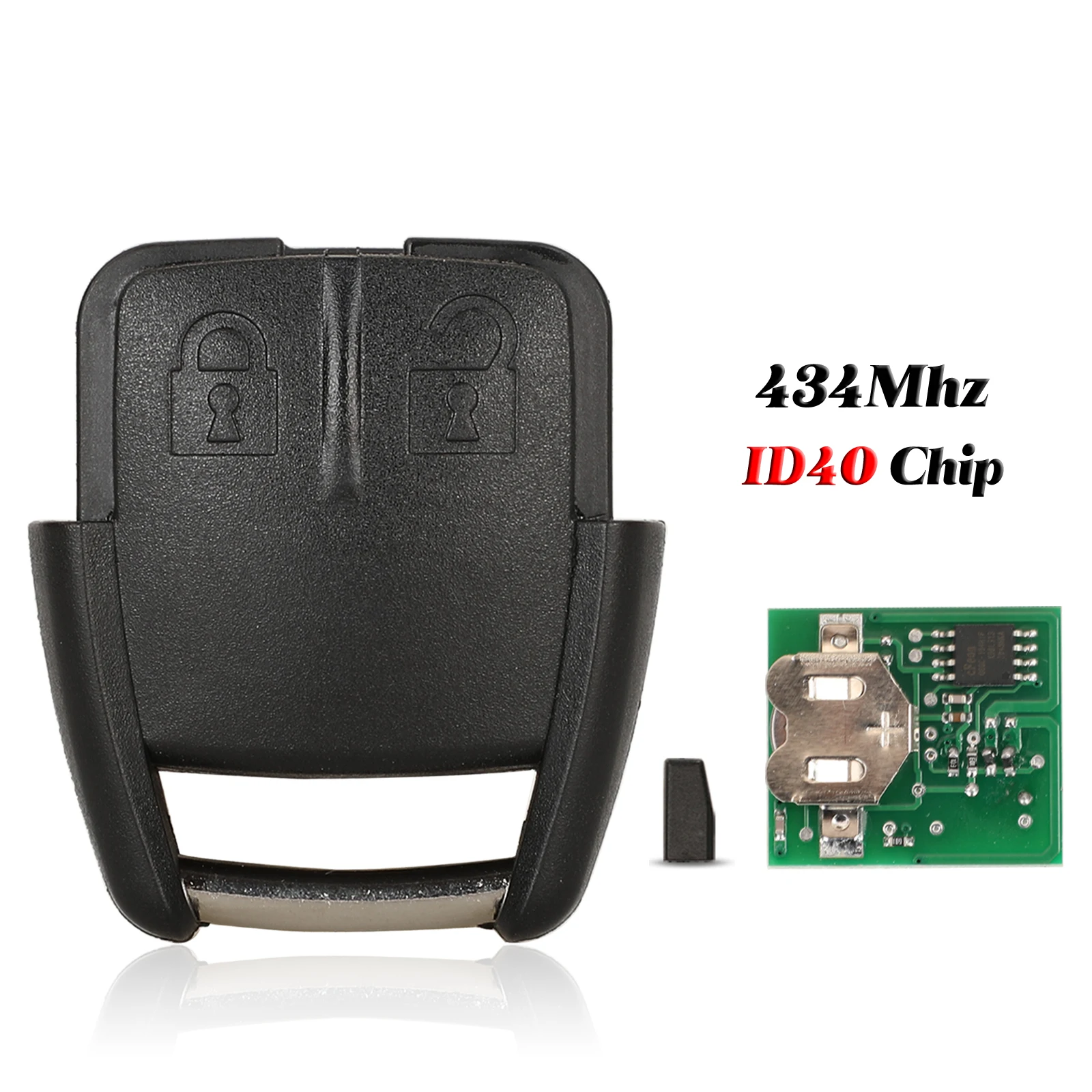 chi　805050 Jingyuqin-chave remota com botão 2 para opel corsa astra celta