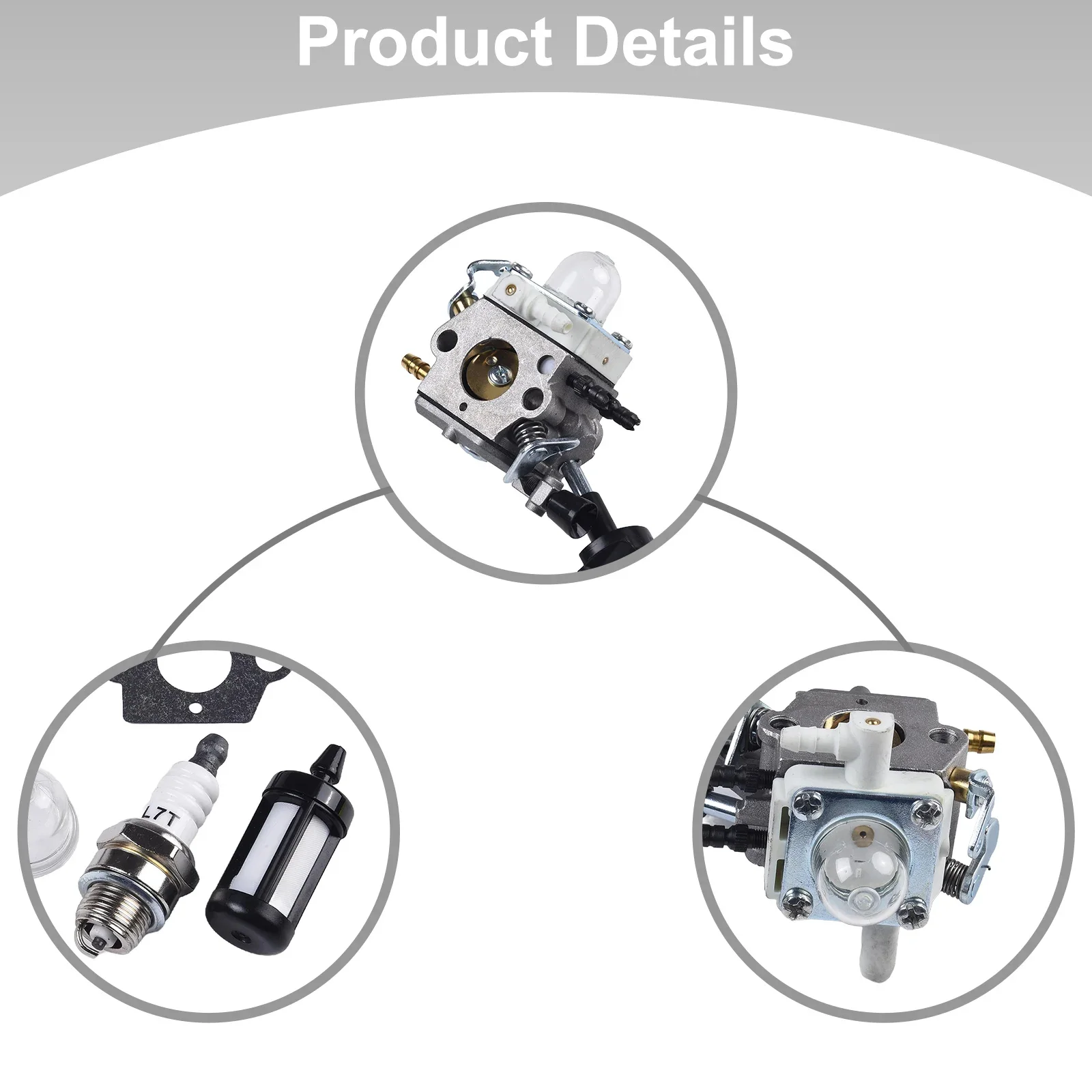 Carburetor Kit For Stihl BG86 BG86C BG56 SH56 SH56C SH86 SH86C Primer Bulbs Plug Fuel Line Air Filter Replacement Garden Tools