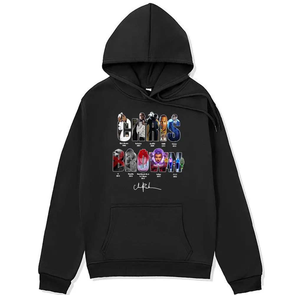 

2024 Chris Brown 11:11 Tour Graphic Hoodie men women Fashion Hip Hop Oversized Sweatshirt Autumn Casual Harajuku hoody Pullover