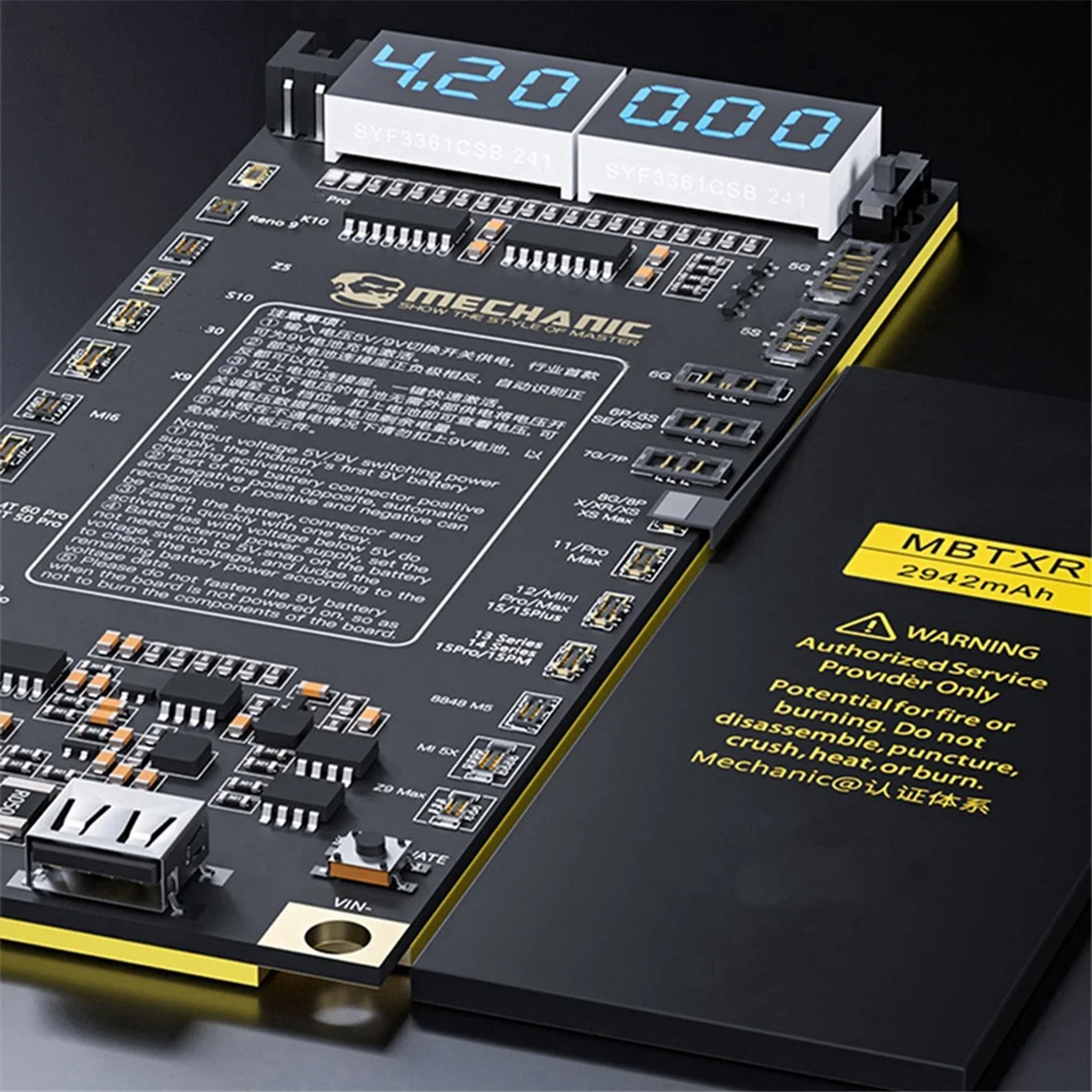 2025+ F918 لوحة كشف تنشيط البطارية شحن سريع للبطارية لـ 5G-15 Pro Max Android تفعيل بنقرة واحدة #1