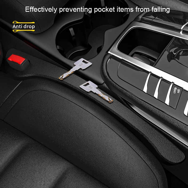 2023 Universal 2pcs Car Seat Gap Filler Side Seam Plug Strip Leak-proof Filling Strip Car Seat Gap Interior Decoration Supplies