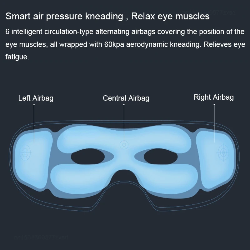 Youpin Momoda Rechargeable Folding Eye Massager Multi-function Graphene Thermostatic Heating Kneading Eye Mask Long Battery Life