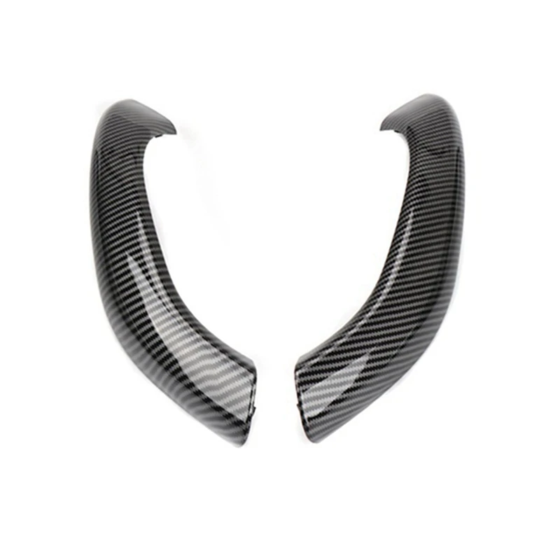 Накладка на ручку из углеродного волокна для внутренней двери автомобиля, сменная Накладка для BMW X1 X2 F48 F49 F39 2017-2022, запасные части, 2 шт.