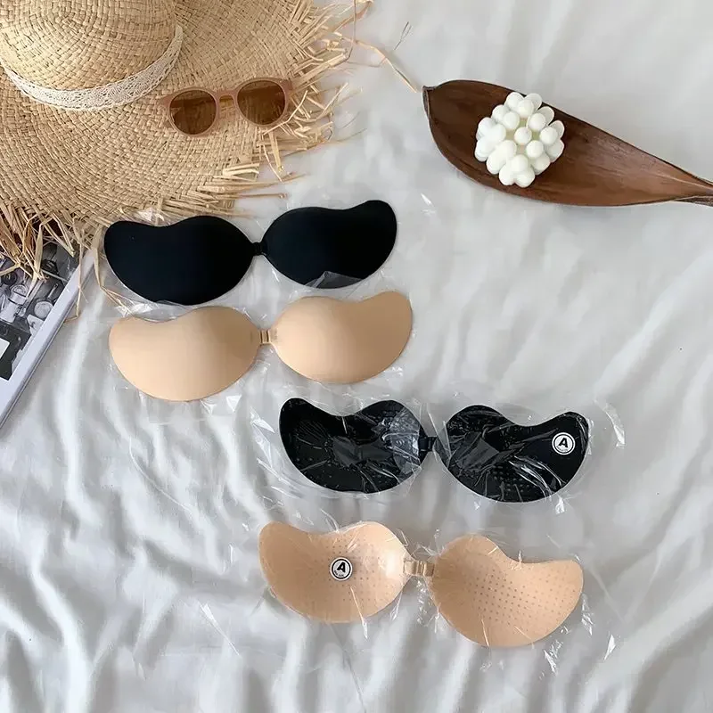 Women Reusable Silicone Nipple Cover Self Adhesive Invisible Push Up Bra Pasties Stickers Mango Breast Strapless Bras Underware