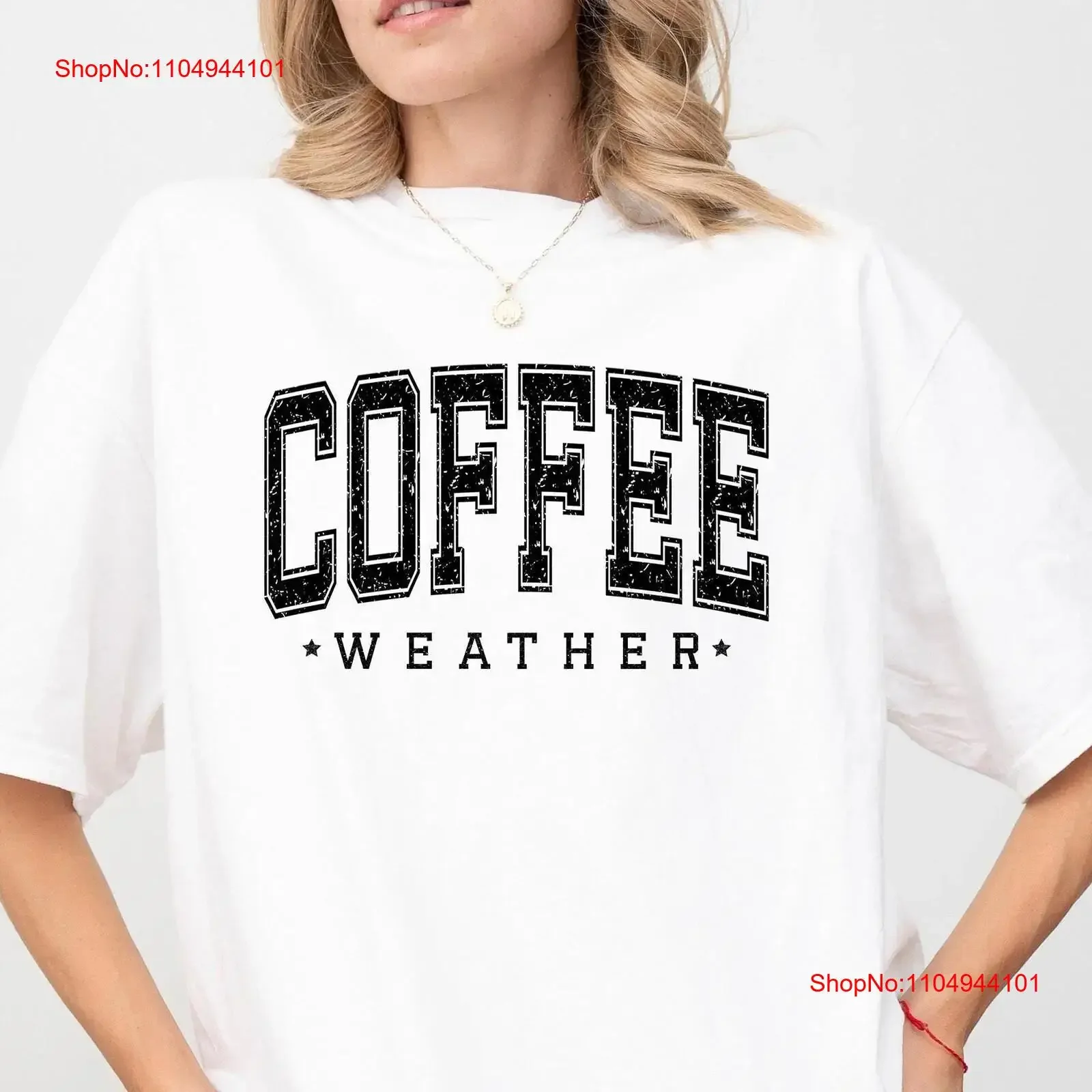 

Футболка Coffee Weather Lover с круглым вырезом, уютный сезон, винтажная стираная слегка дизайнерская одежда, уличная одежда, удобная унисекс