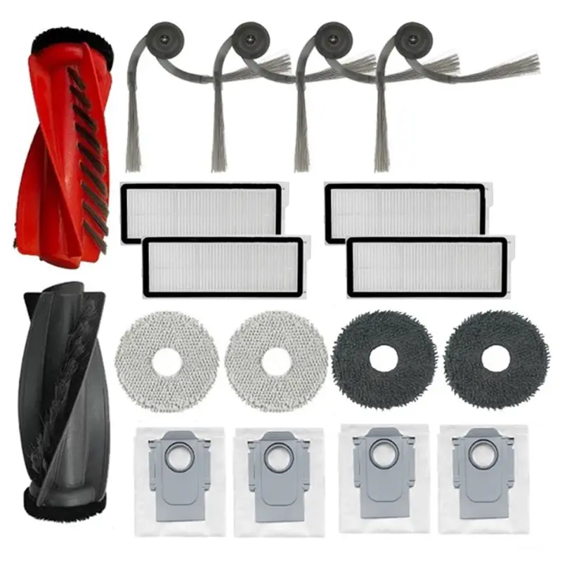 A20F-Replacement Parts For Roborock Qrevo Curve / P20 Pro Robot Vacuum Attachments Main Side Brush HEPA Filter Mop Dust Bag