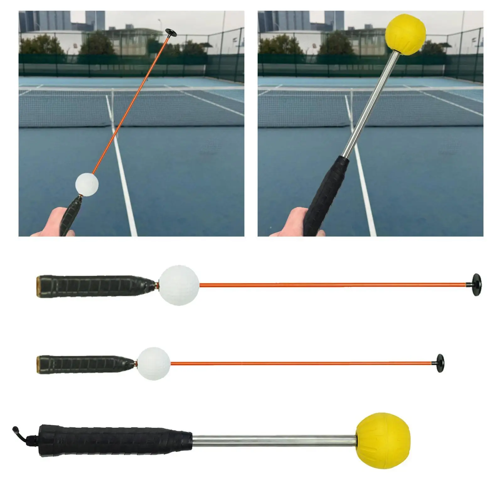 أداة تدريب أرجوحة التنس المدمجة وخفيفة الوزن وغير قابلة للانزلاق وممارسة حبل التأرجح أداة تمرين التنس ومدرب الطائرة #4