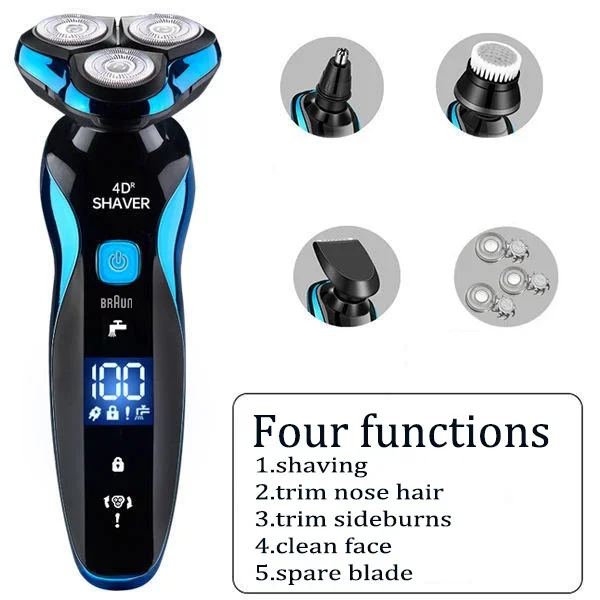 Originai-Rasoir électrique 4D 5320s aste par USB pour homme, tondeuse professionnelle, coupe-cheveux