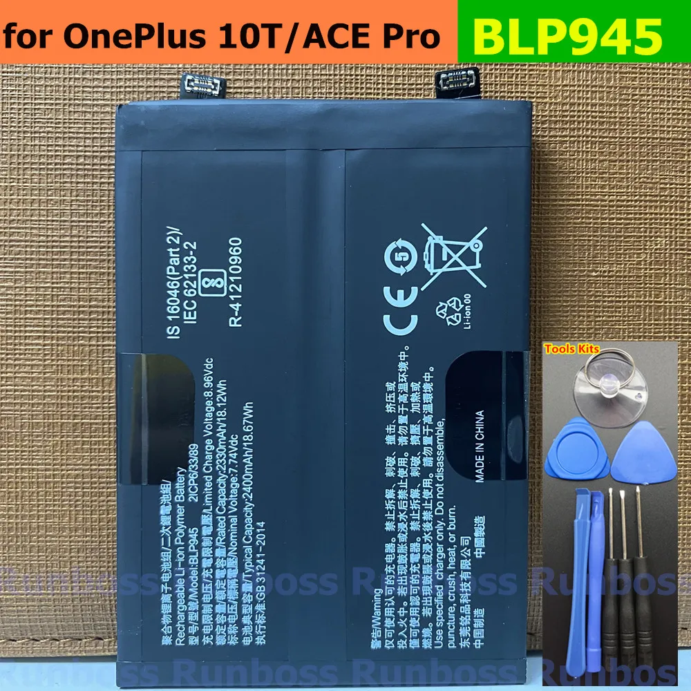 Original New Battery BLP945 For OnePlus 10T ,CPH2413, CPH2415, CPH2417, CPH2419, OnePlus ACE Pro , PGP110 4800mAh