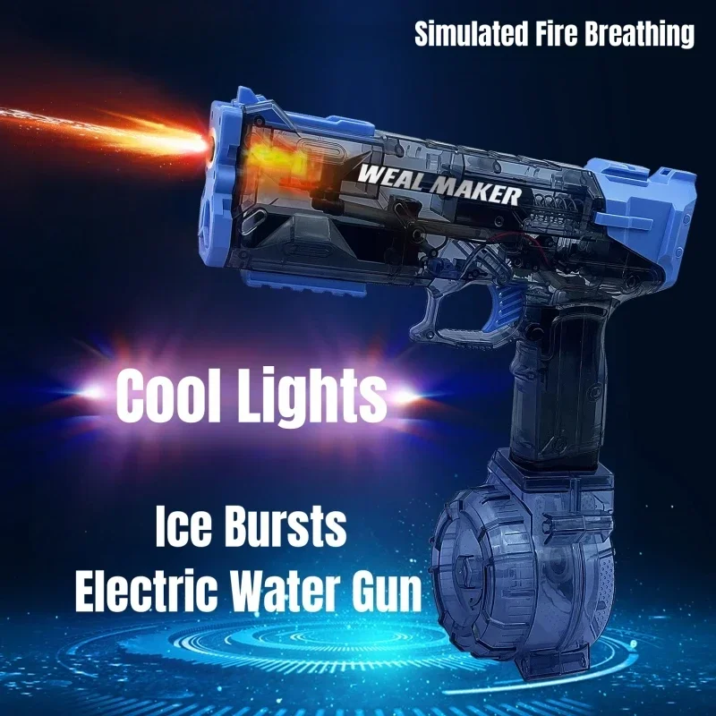 Electric Water Gun Children High Pressure Toys Summer Outdoor Beach Pool Garden Fight Games Kids Automatic Bursts Watergun Gifts