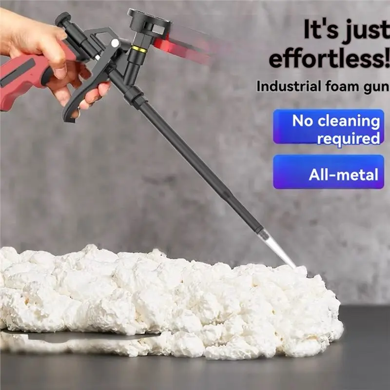 BAAJ-Ideal para calafetagem, vedação de enchimento-pistola de espuma sem limpeza-pistola de pulverização de espuma expansível profissional-corpo de metal resistente