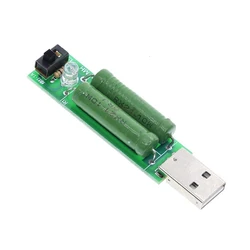 Port USB Mini rozładowania rezystor obciążenia cyfrowy Tester woltomierz 2A/1A z przełącznikiem 1A zielony Led / 2A czerwony Led