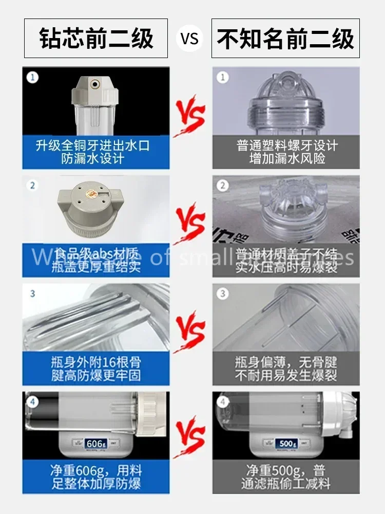 PP cotton pre filter household kitchen tap water purifier high precision easy install durable
