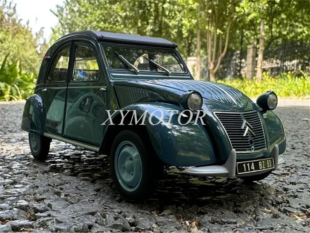 Norev 1/18 1:18, 쉐보레 2CV 6 클럽 AZL 찰스턴 다이캐스트 모델 자동차 선물, 그레이, 그린, 블루 디스플레이 장식 컬렉션