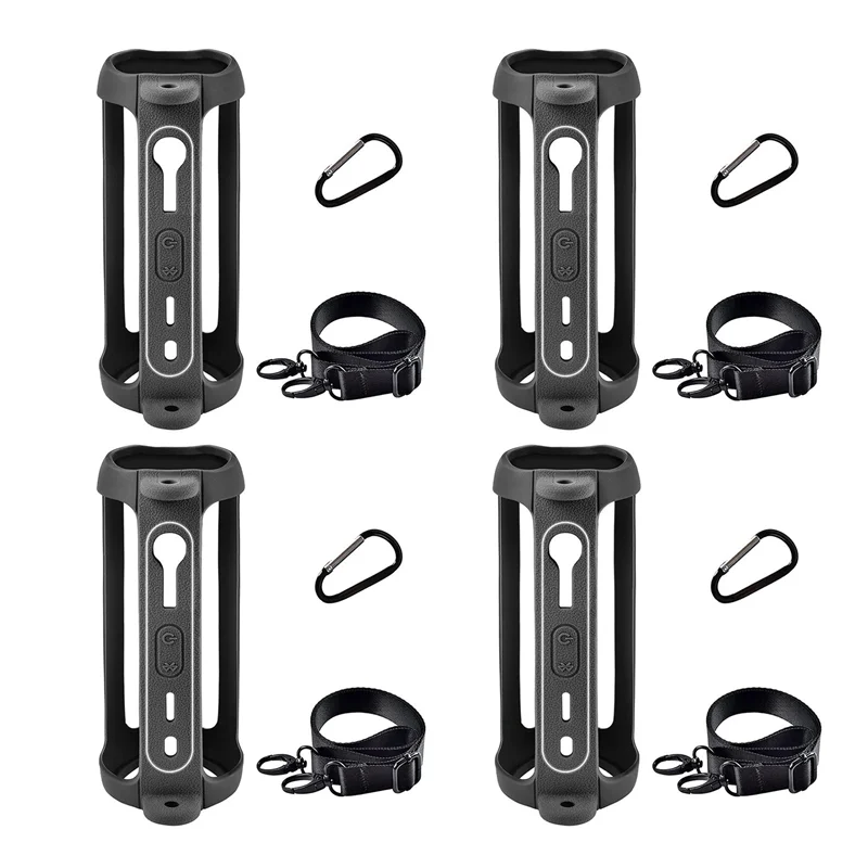 

【Buy It-Now!】4X For Flip 6 Case Cover Audio Storage Bag With Shoulder Strap Carabiner Travel Carrying Protective Storage Bag