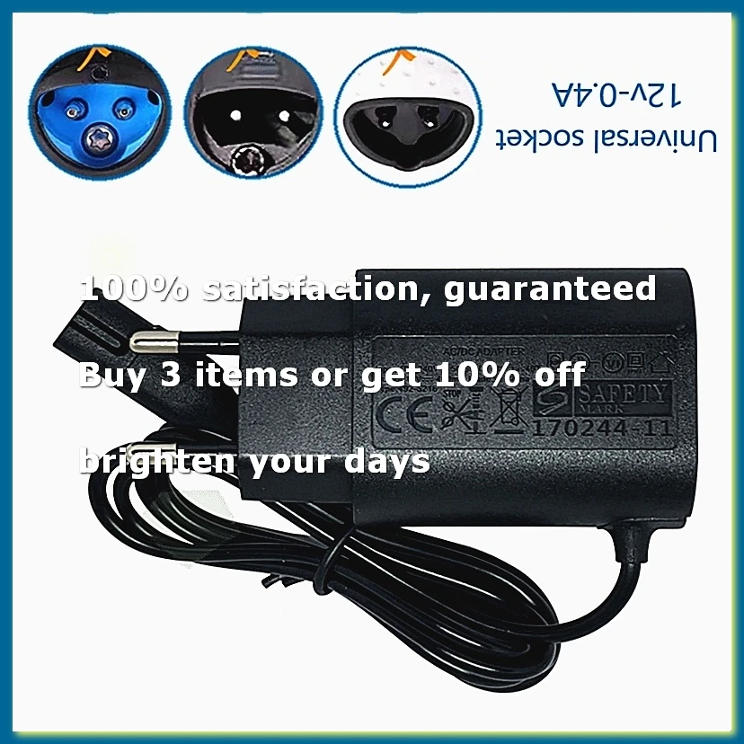 ●12V 0.4A Replacement Shaving Charger for Series S3 S5 S7 S8 S9 Electric Shaver Charger Adapter EU Plug