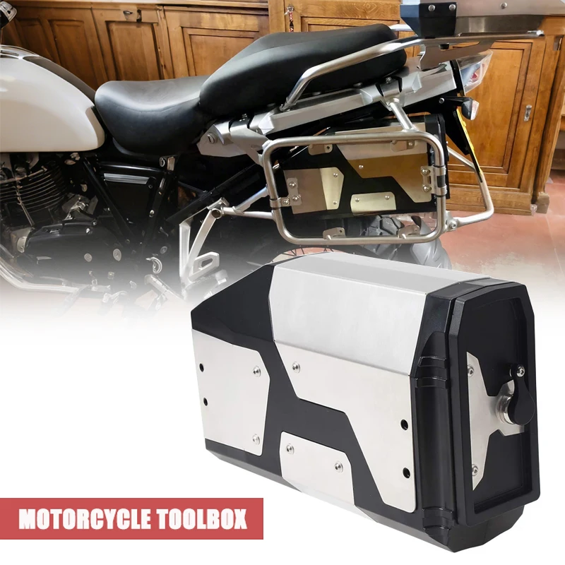 

Motorcycle Tool Box Waterproof Left Side Boxes Aluminum Toolbox For BMW R1250GS LC R1200GS R 1250 F750GS F850GS Adventure