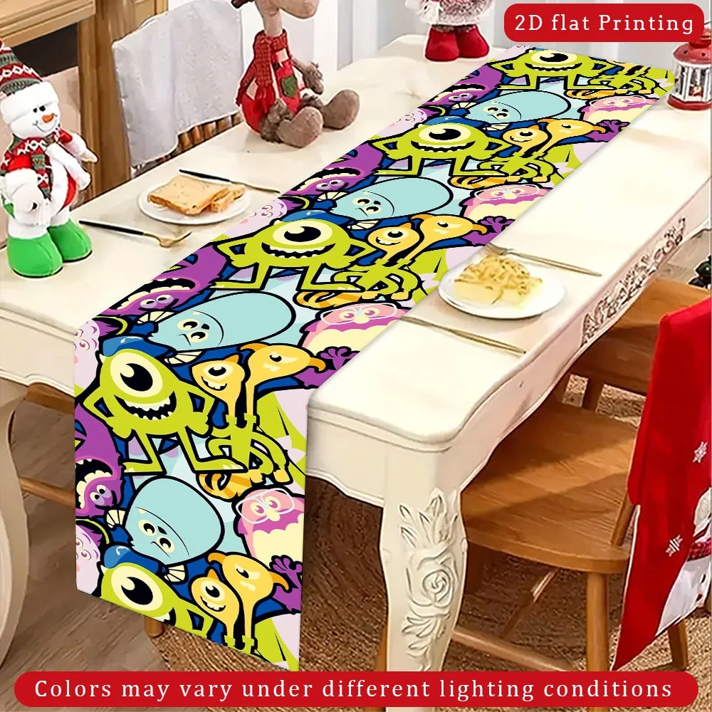 1 Piece Disney Monsters, Inc. Table Runner - Suitable for Holiday Parties, Family Celebrations, Themed Events, and Is a Great Gift for Holidays and Birthdays