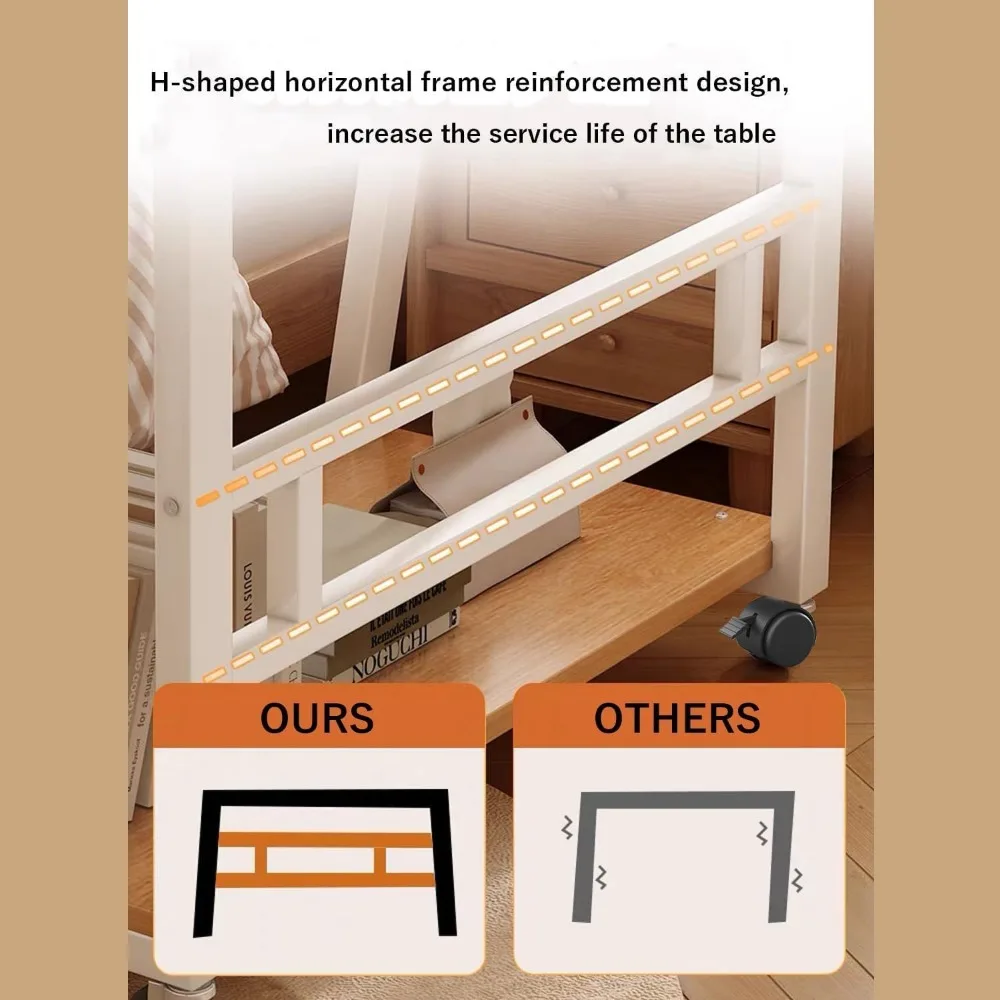 مكتب دوار مدمج للمكتب المنزلي والدراسة، مناسب للمساحات الصغيرة وغرف النوم #6