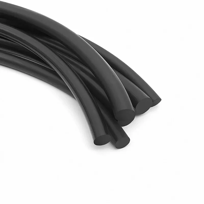 Zwart massief nitrilrubber strip hoge temperatuur O-ring snoer NBR afdichting pakking inkeping afdichting dia 0,8 mm/0,9/1/1,5/2/3 ~ 10 mm