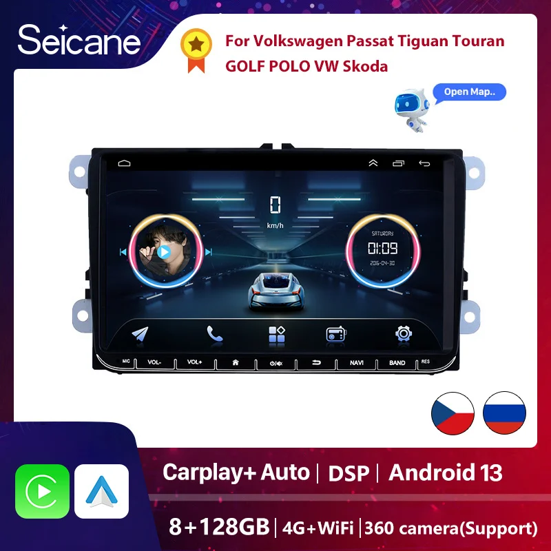 Car Radio For VW GOLF 5 POLO Sedan PASSAT B6 CC Radio TOURAN SCIROCCO CADDY Jetta Skoda Seat Android Car Multimedia Audio Player