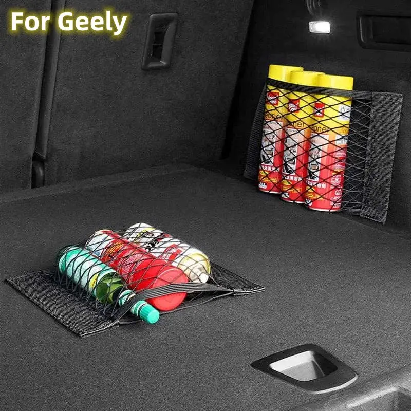 Car Trunk Box Storage Bag Net Sticker for Geely Geometrie C Emgrand Gc6 Tugella Emgrand Ec7 X 7 Atlas Pro Coolray 2022 2021 2020