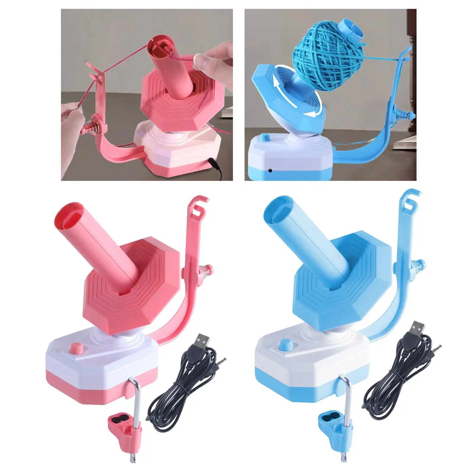 Yarn Cake Winder Thread Winder Sturdy Easy to Install Automatic Yarn Winder Yarn Dispenser for Knitting, Enthusiast Gift