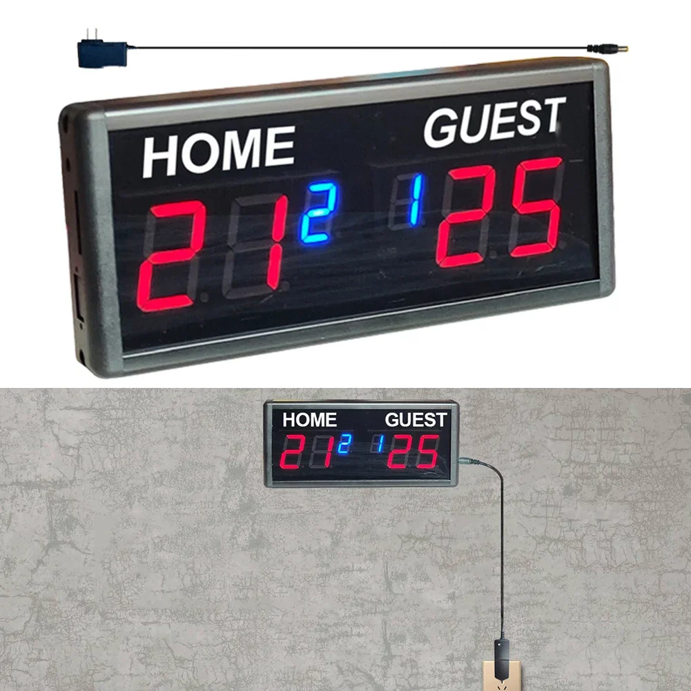 Electronic LED Scoreboard Digital Tabletop Scoreboard For Basketball Snooker Tennis Soccer Match Electronic Score Keeper