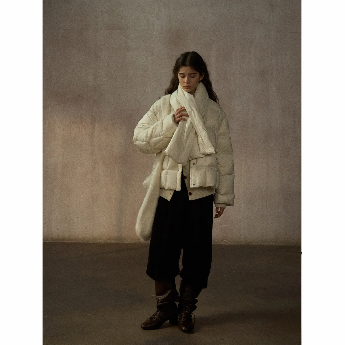 UMI MAO معطف نسائي يشبه السحابة خفيف الوزن دافئ كلاسيكي للتنقل سلس متقلب فائق النعومة سترة نسائية Y2K #6