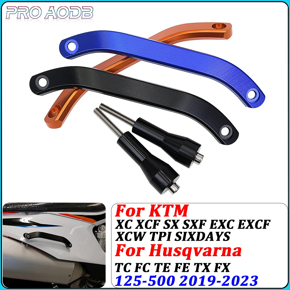 

Rear Seat Grab Handle CNC Rail Handle Handrail For KTM XC XCF SX SXF EXC EXCF XCW TPI Husqvarna TC TE FC FE TX FX 2019-2022 2023