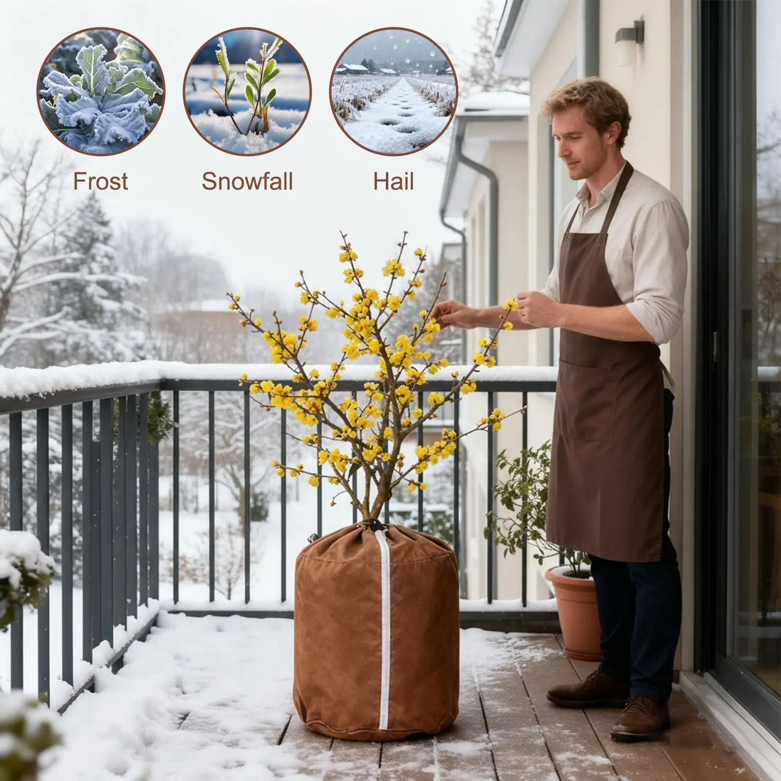 Морозные тряпки для уличных растений, одеяло, солнцезащитный козырек, дышащие морозные чехлы для уличных растений, садового дерева, розы, куща