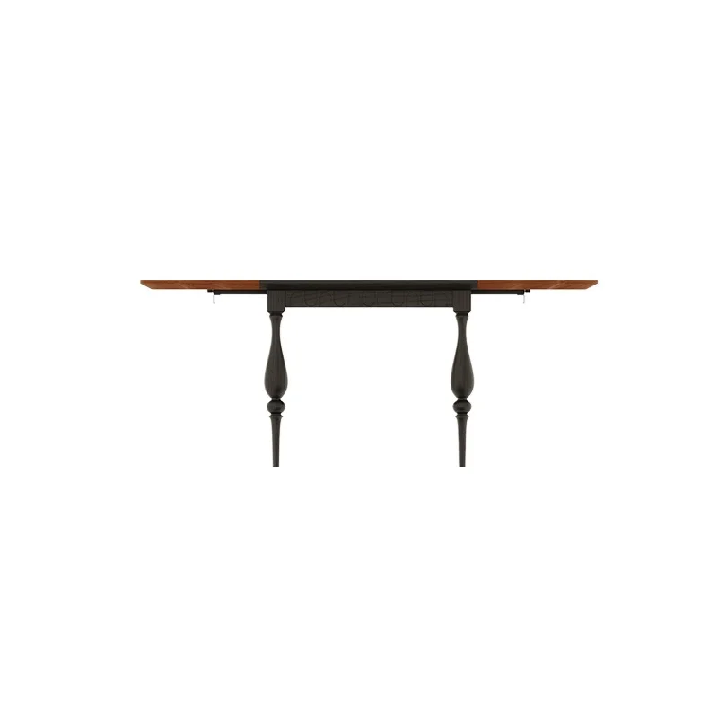 

French retro small apartment household ash wood dining table foldable dining table and chair combination
