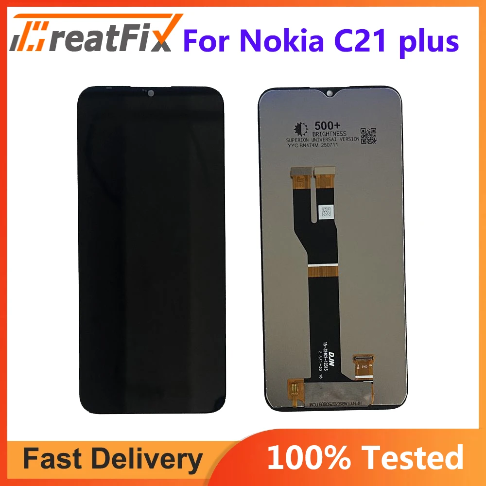 Оригинальный ЖК-дисплей для Nokia C21 Plus, преобразователь сенсорного экрана в сборе для Nokia C21Plus TA-1433 TA-1431 TA-1426 TA-1424 ЖК-дисплей