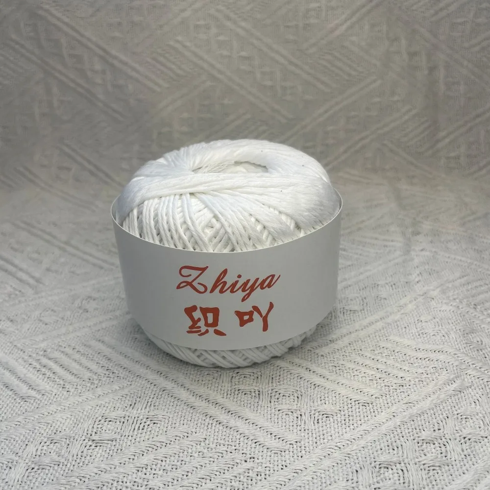 

High Quality 8*8**8cm Crocheted Yarn 1mm Thickness Durable Cotton Linen Yarn Soft Texture Reactive Dyed Yarn Coasters Craft