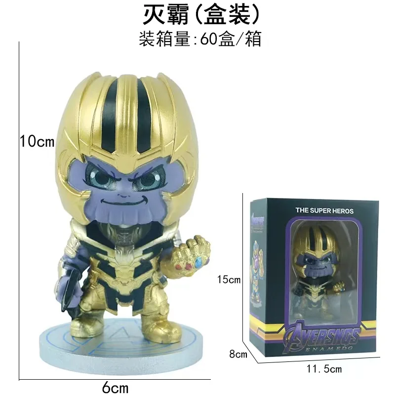 Anime Figures Thor Avengers Infinity War Action Figures Hulk Spider Man Collectable Doll Model Kids Toy For Birthday Gift