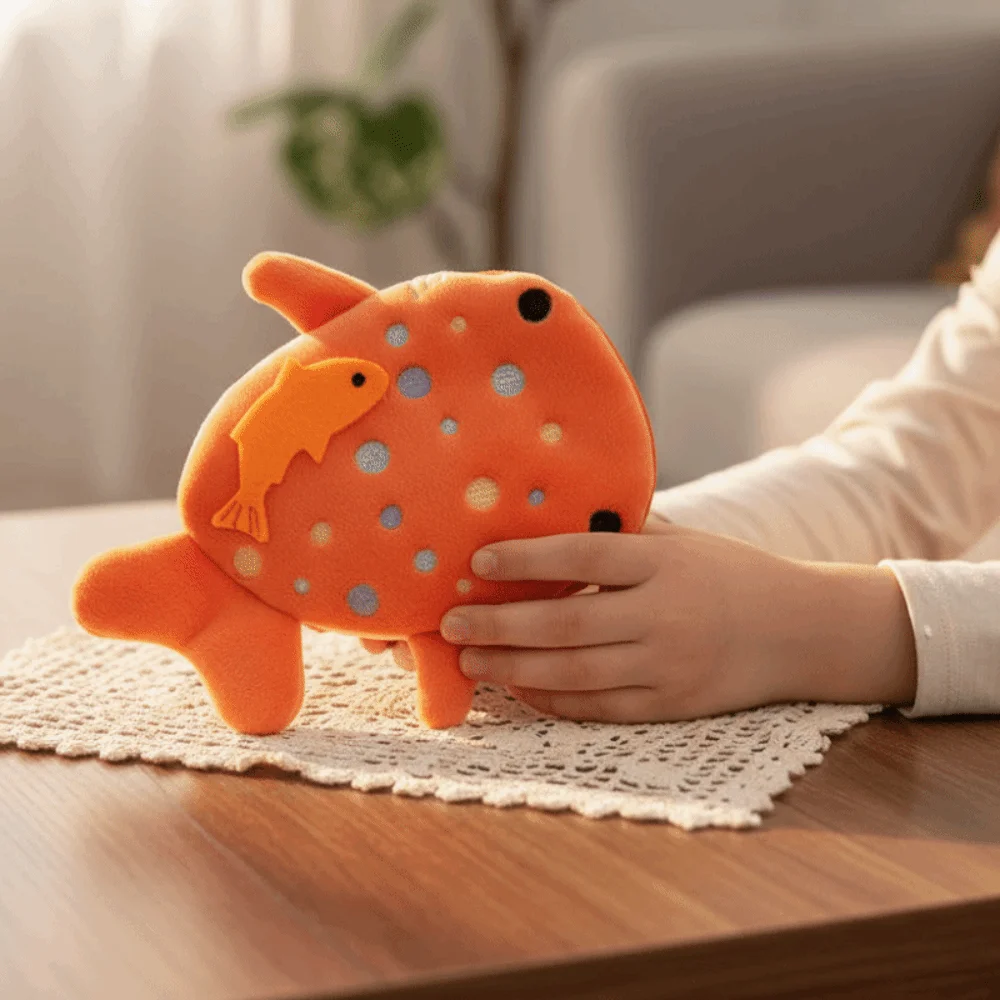 Monedero de Peluche de Tiburón Ballena de Dibujos Animados, Cartera de Peluche con Cremallera de Animal, Monedero Portátil de Moda, Bolsa de Monedas de Peluche, Regalos para Niños