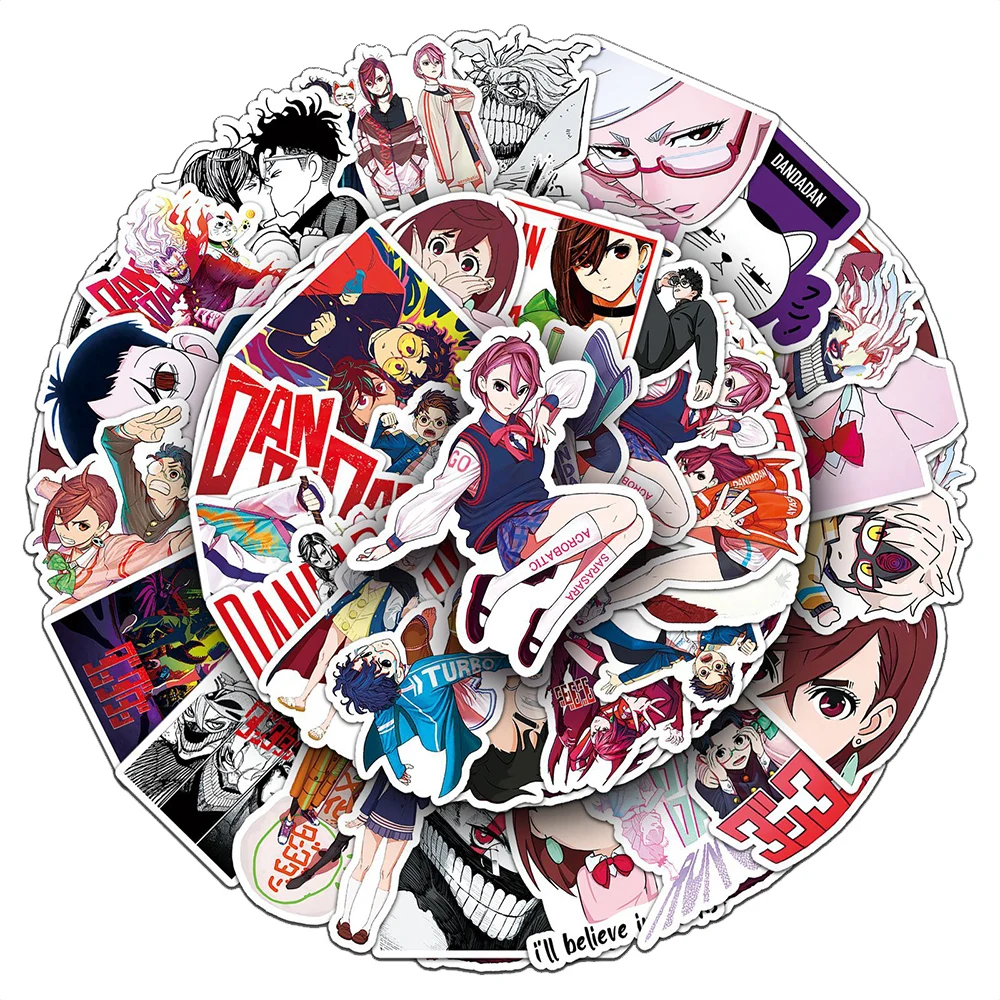 10/30/50pcs DANDADAN Cool Anime Graffiti Stickers Ayase Momo Cartoon Decals Decoration DIY Laptop Skateboard Phone Manga Decals