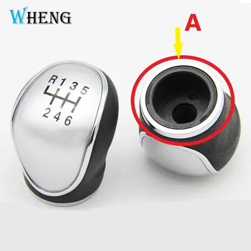 Imagen 2 del producto Perilla de palanca de cambios Manual de 6 velocidades, manija de palanca de cambios para Great Wall Haval H6 2011-2017, dos modelos diferentes