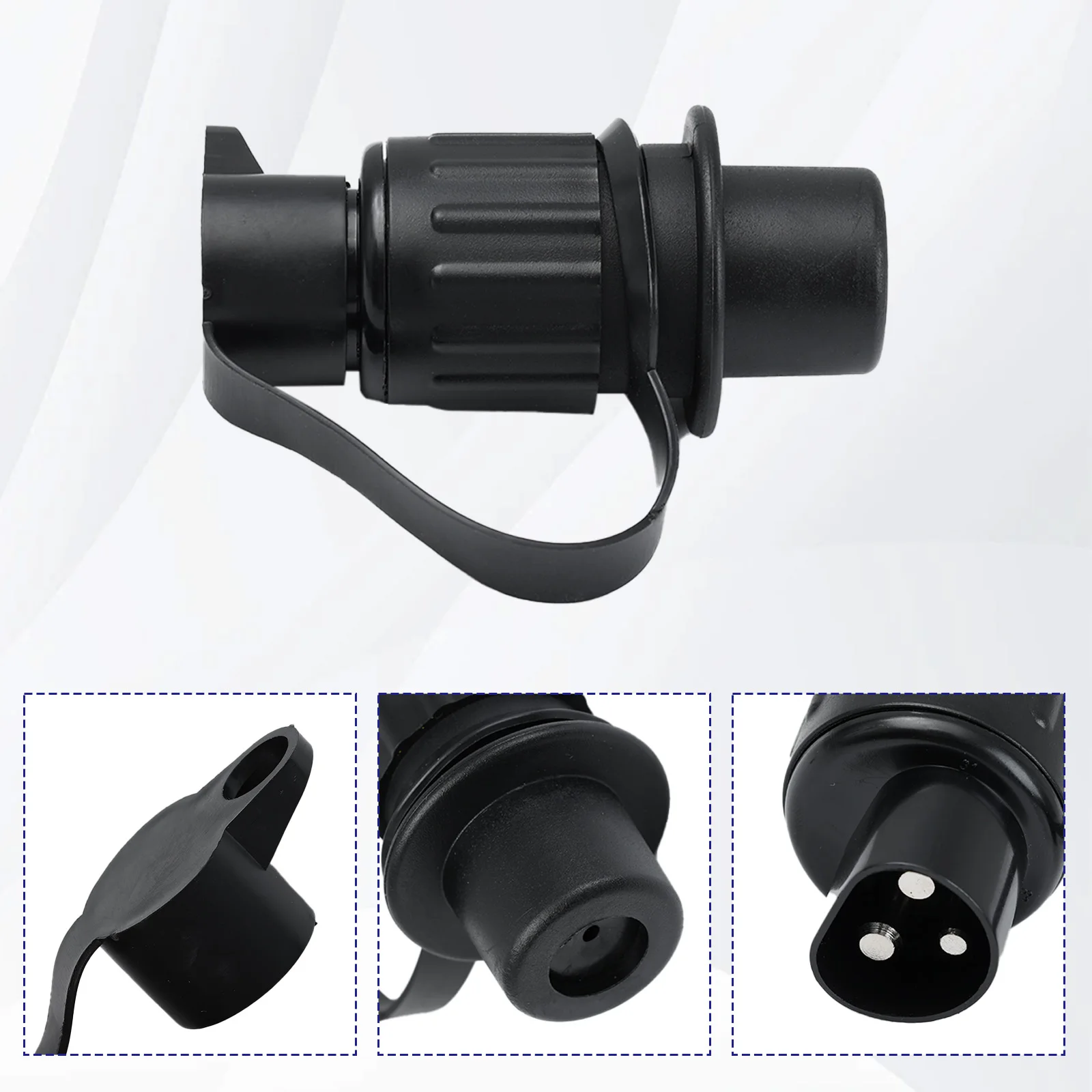 Universal 3 Pin Plug Kit 3 Way Male Female Power Socket For Truck Part Electrical Caravan Vehicle Interface Adapter 12V