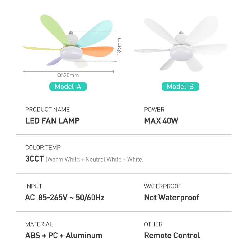 Imagem -05 - Lâmpada Led com Controle Remoto Iluminação Adequado para Sala de Estar Estudo Uso Doméstico Quarto de Criança E27 40w 85265v