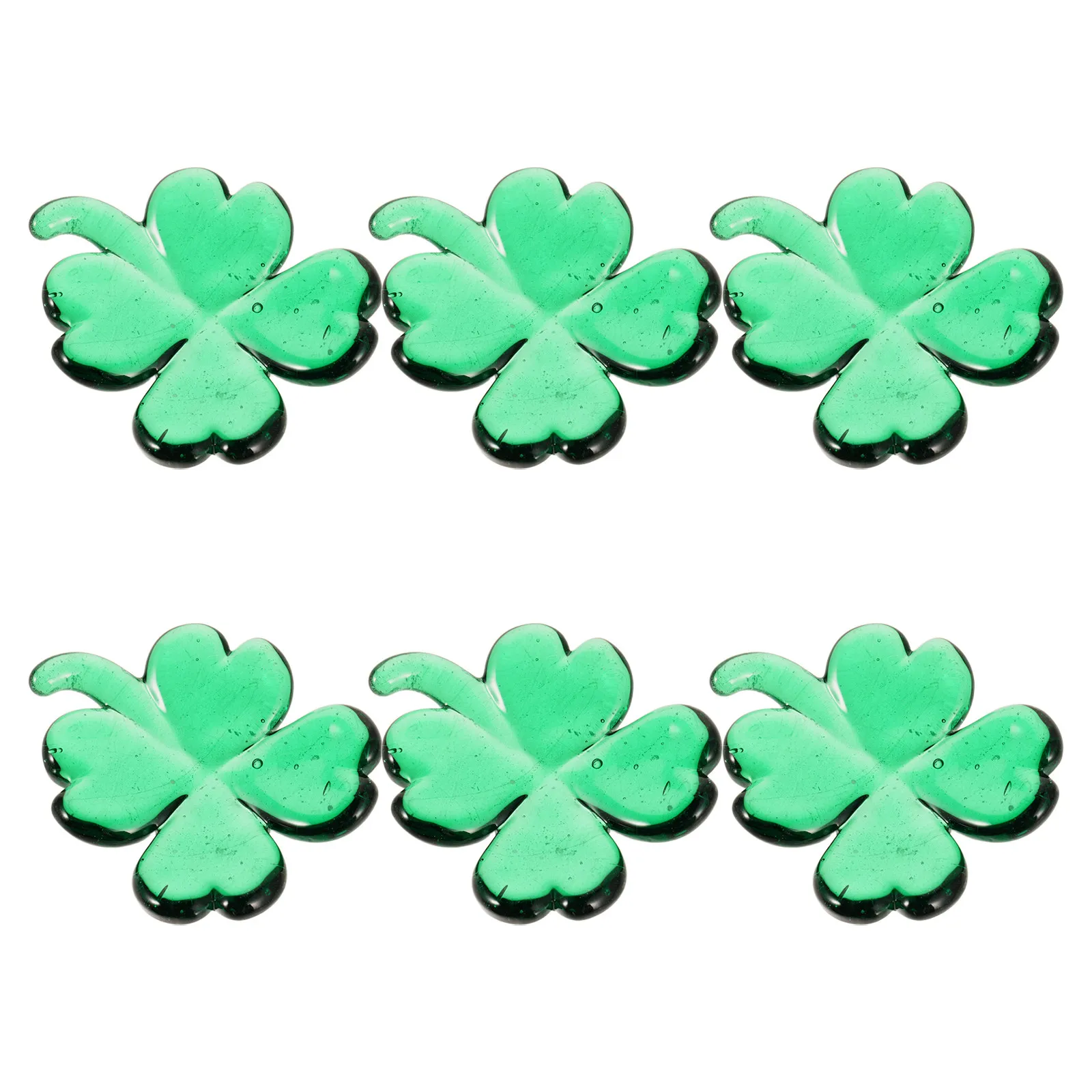 4-Piece Four-Leaf Clover Chopstick Rests Set – Reusable Glass Utensil Holders for Table Decor