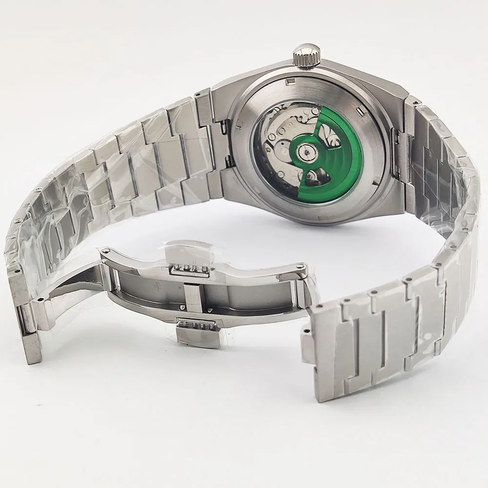 Jam Tangan Pria Jam Tangan Olahraga Modis 39Mm NH35 Jam Tangan Pria Mekanis Otomatis Tahan Air 100M Kaca Safir Bercahaya