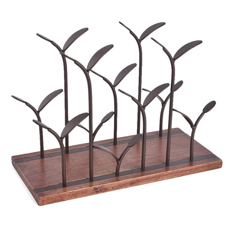 

Creative Little Sapling Wine Rack Kitchen Storage Stand Wine Cabinet Grape Wine Shelf Display Bar Decorations