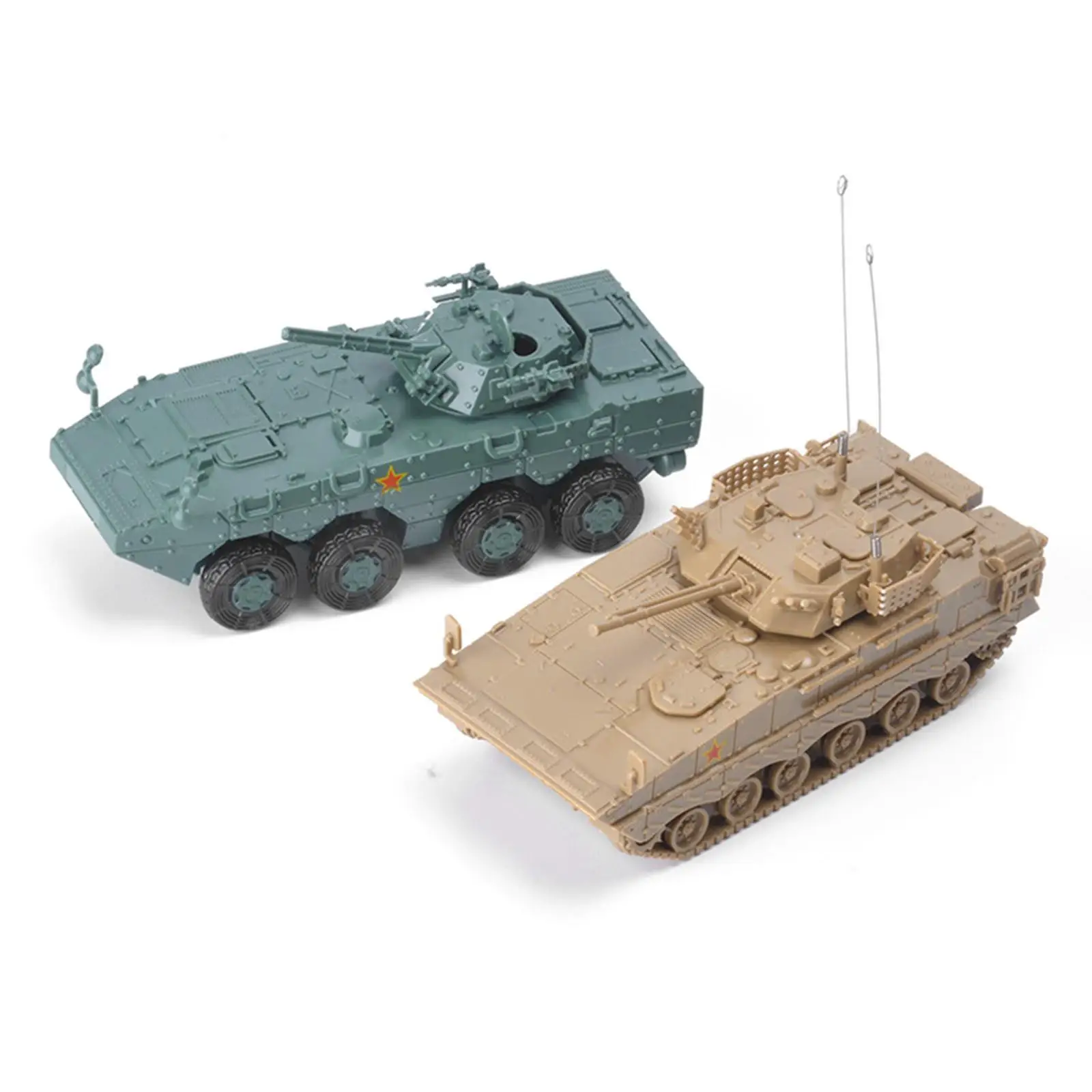 1/72 Armored Tank Model DIY Assemble Vehicles Puzzles Building Model Kits for