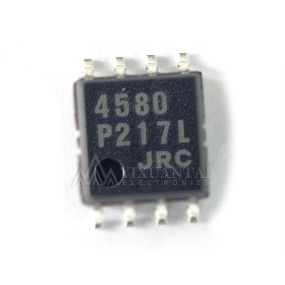 100PCS/LOT NJM4580M JRC4580M 4580 SOP8 Original In Stock IC Chip Audio Amplifier