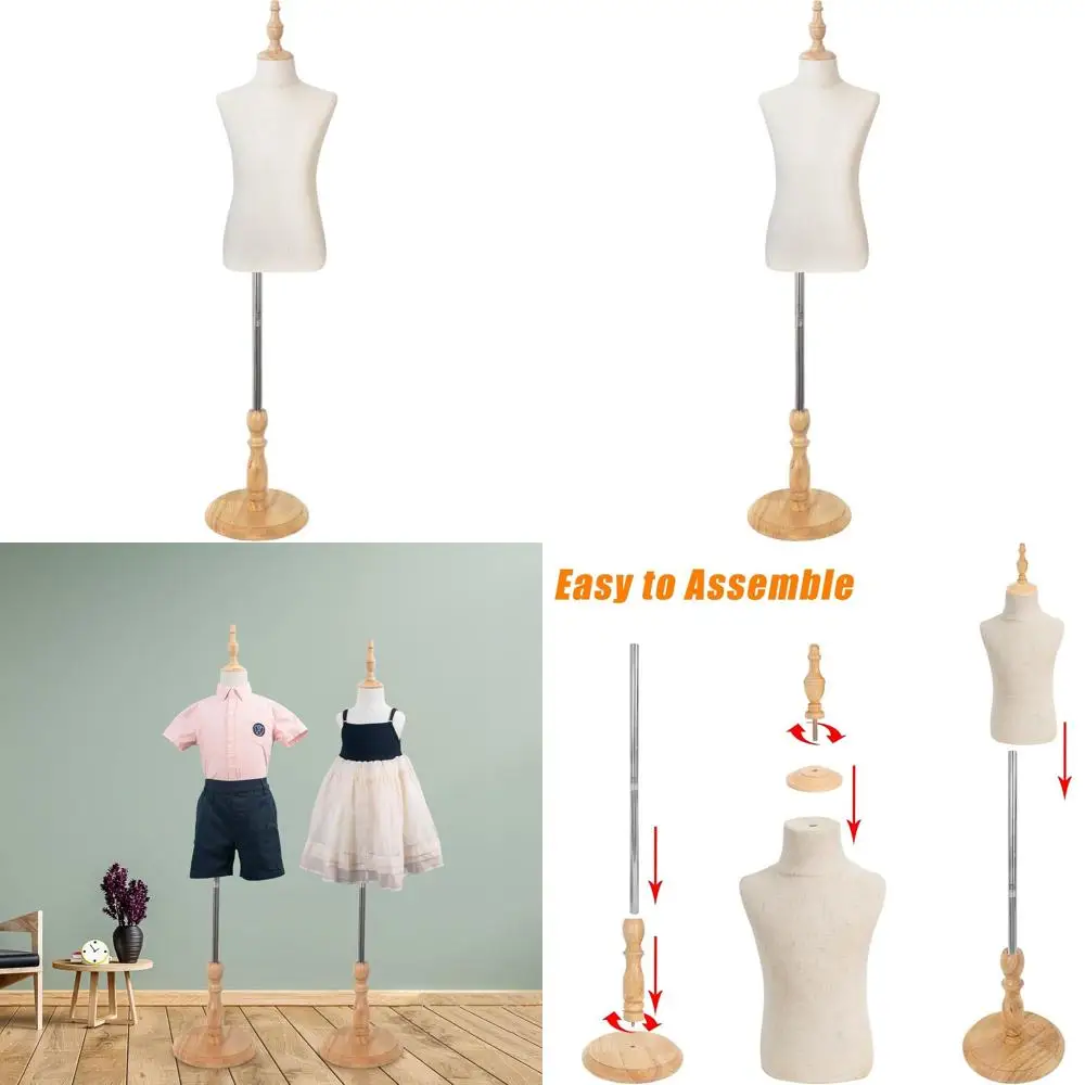 

Детский регулируемый тканевый манекен для примерки одежды, подходит для детей 2-7 лет