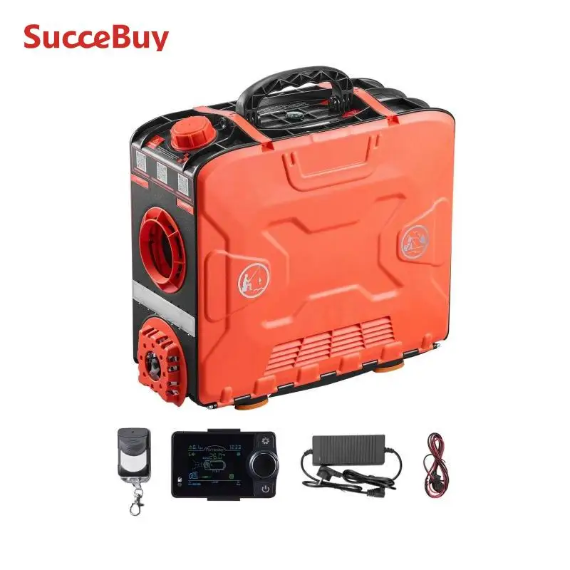 SucceBuy 8KW chauffage Diesel DC 12V tout en un chauffage d'air Diesel Portable avec Bluetooth APP contrôle chauffage de voiture pour véhicules, camping-car
