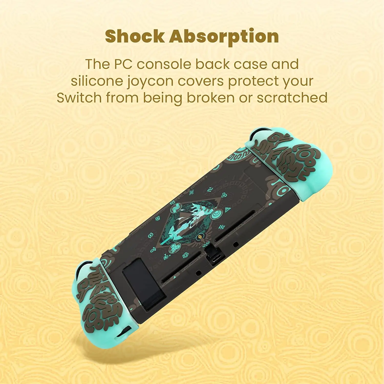 Luminous Protective Case For Nintendo Switch /Switch OLED Silicone Soft Protective Cover Console for Game Zelda Lost Ruins