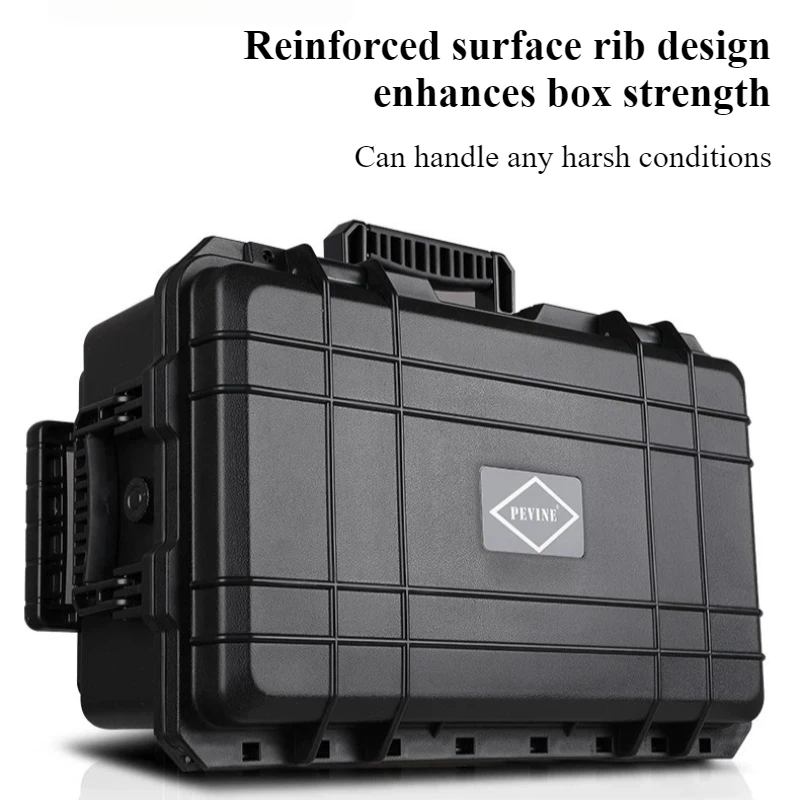 Waterproof Trolley Case Safe Equipment Protective Box Drop-proof Instrument Storage Box Large Capacity Tool Organizer Case